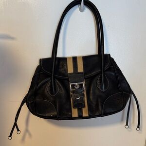 Elegant Black and Tan Handbag
